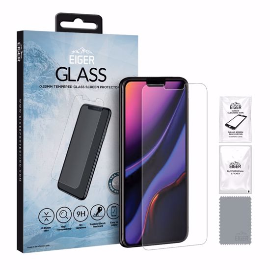 Picture of Eiger Eiger Mountain Glass CLEAR Screen Protector GRS for Apple iPhone 11 / XR