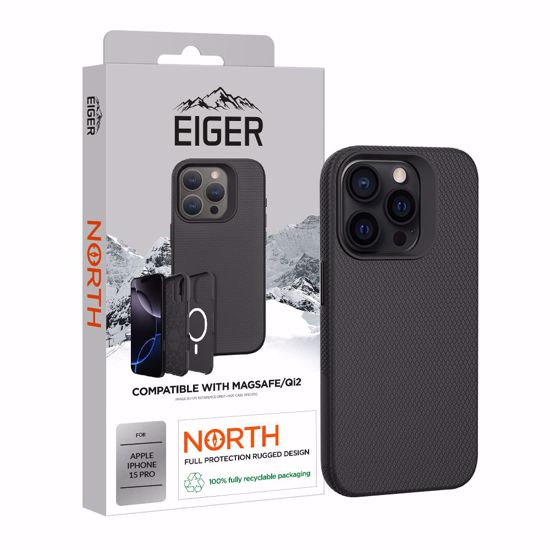 Picture of Eiger Eiger North Magsafe Case for Apple iPhone 15 Pro in Black
