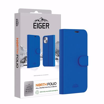 Picture of Eiger Eiger North Folio Case for Apple iPhone 16e in Blue
